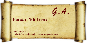 Genda Adrienn névjegykártya